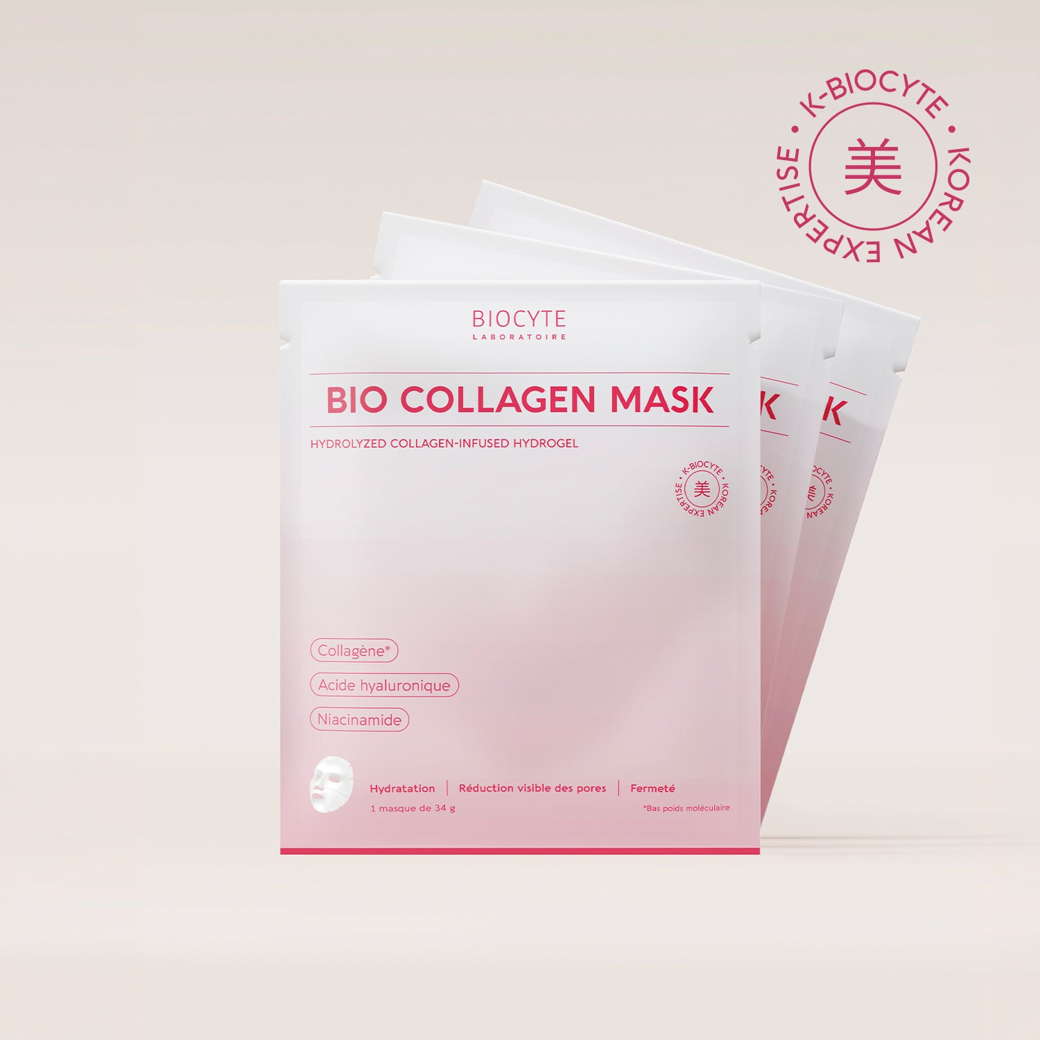 BIO COLLAGEN MASK | Lot de 3