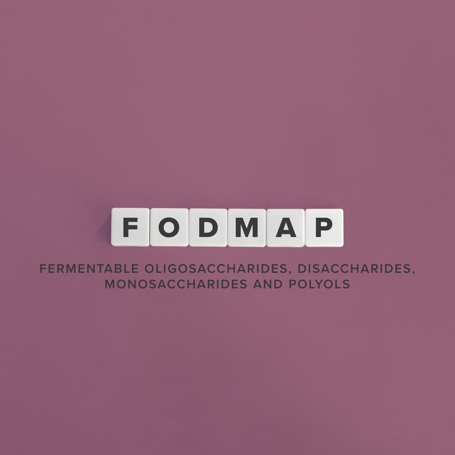 FODMAP écrit au format Scrabble