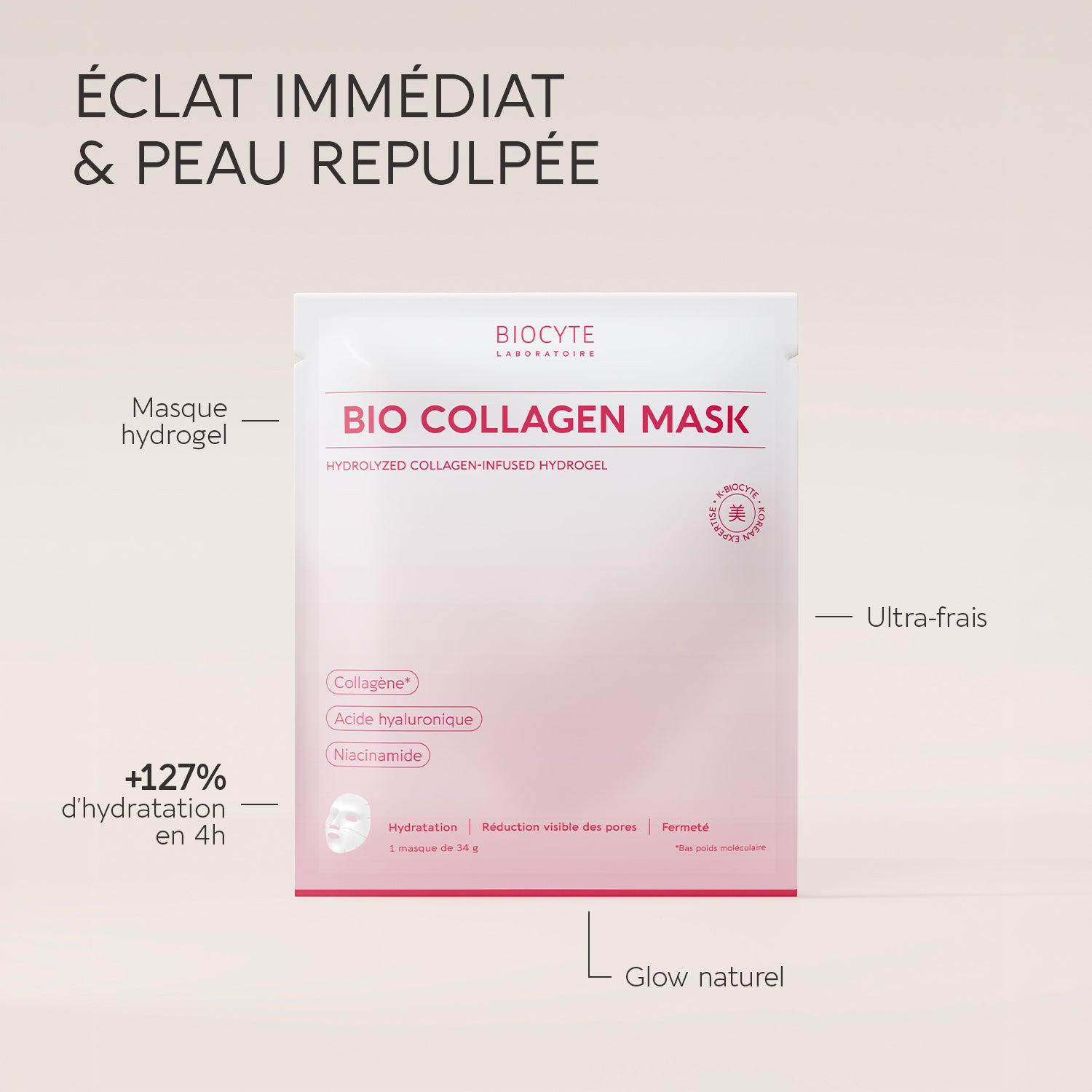 BIO COLLAGEN MASK | Lot de 3